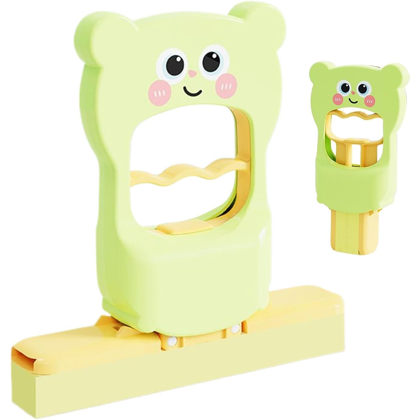 Mini Mop, Klevo, de Mana, Pliabil, Model Ursulet, din Plastic, 9 x 15 x 15 cm, Verde