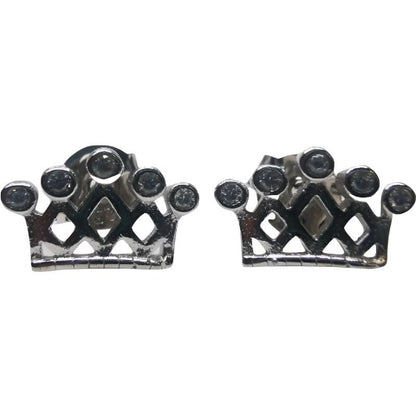 Cercei Argint 925 Coronita cu 5 Pietre, 1.40 g