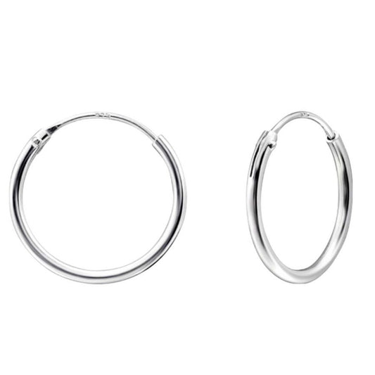 Cercei Argint 925, Jolie Silver, pentru Dama, Model Creole, 0.12 cm, 0.68 g, Argintiu