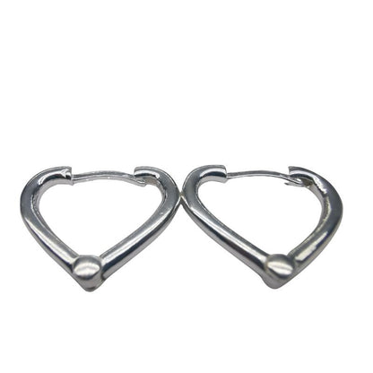 Cercei Argint 925 Inima Contur, 3.62 g