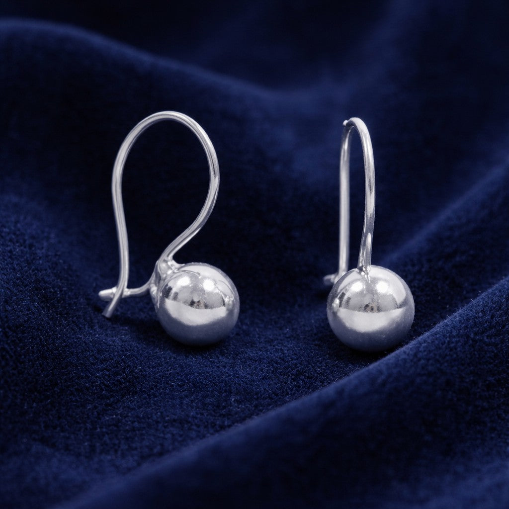 Cercei Din Argint 925, Jolie Silver, Model Tortiță Cu Bilă, 1.65 g