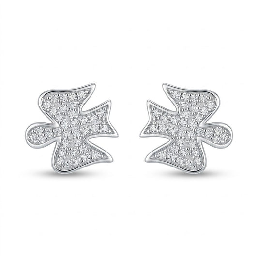 Cercei pentru Dame, Jolie Silver, din Argint 925, model Inger, Pietre Zirconia, 1.05 g, Argintiu