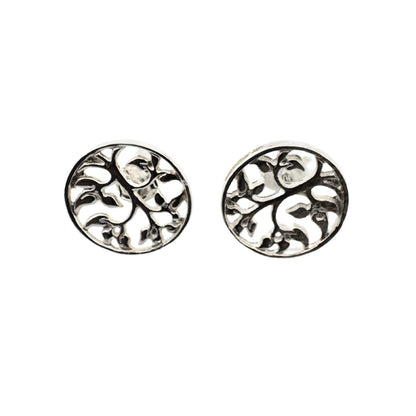 Cercei din Argint 925, Jolie Silver, Copacel in Cerc, 2.54
