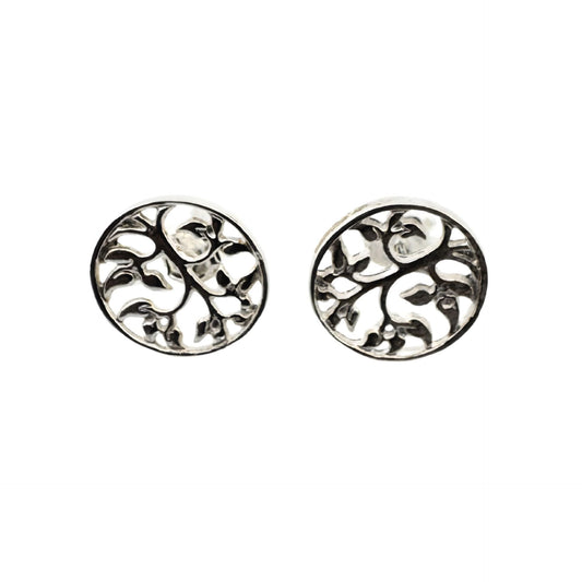 Cercei din Argint 925, Jolie Silver, Copacel in Cerc, 2.54