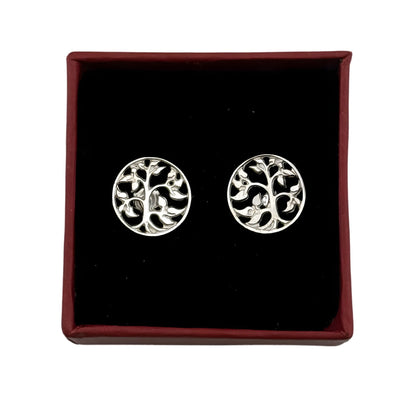 Cercei din Argint 925, Jolie Silver, Copacel in Cerc, 2.54
