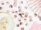 Cercuri confetti, auriu-roz, 15g