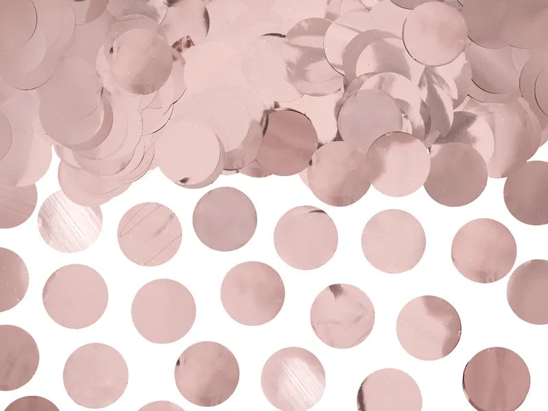 Cercuri confetti, auriu-roz, 15g