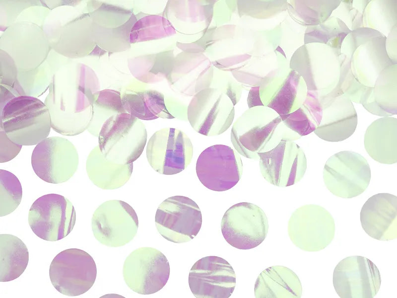 Cercuri confetti, iridescente, 15g