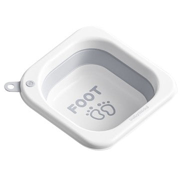 Lavoar Pliabil, Klevo, pentru Copii 1-8 Ani, 28.5x28.5x10 cm, din PE+PP, 3.5l, Model Picioare, Gri