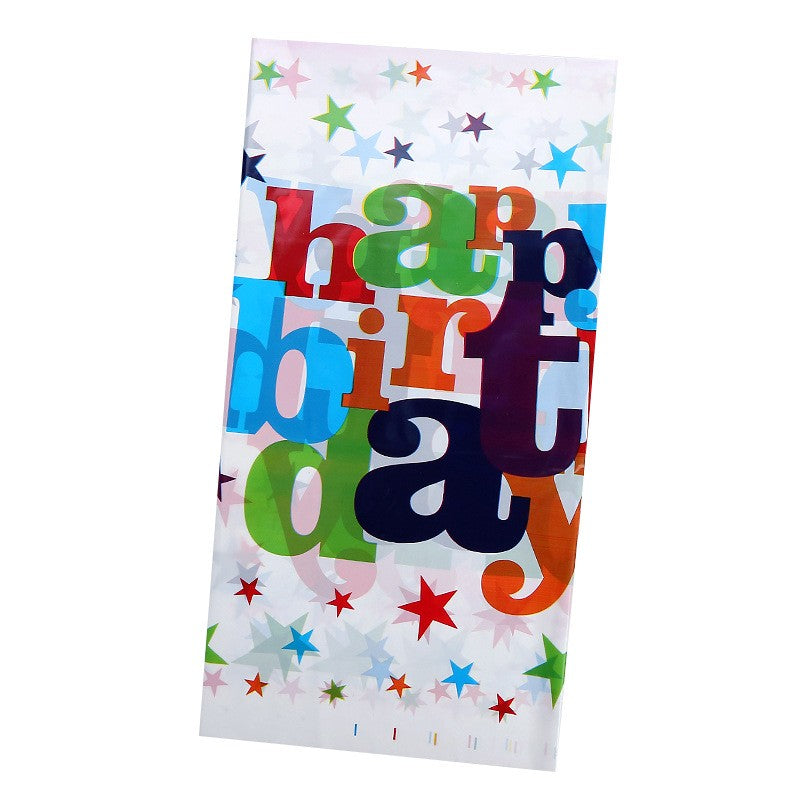 Fata de Masa Dreptunghiulara, Klevo, Colectia Happy Birthday, 180 x 108 cm, din Plastic PE, Impermeabila, Multicolor