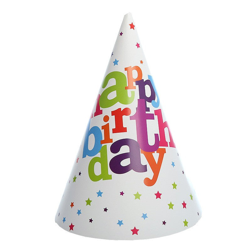 Set 6 Coifuri pentru Petrecere, Klevo, Colectia Happy Birthday, Multicolor