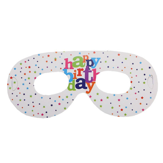 Set 6 Masti Tematice, Klevo, Colectia Happy Birthday, 16 x 6.5 cm, din Carton, Multicolor
