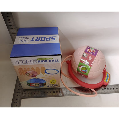 Minge pentru Sarit, Klevo, Tip Coarda Hula Hoop, Cerc 12 cm, Coarda 52 cm, Minge 12 x 11 cm, Functie Iluminat, 4-6 Ani, Plastic, Roz