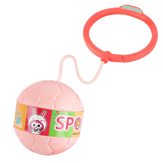 Minge pentru Sarit, Klevo, Tip Coarda Hula Hoop, Cerc 12 cm, Coarda 52 cm, Minge 12 x 11 cm, Functie Iluminat, 4-6 Ani, Plastic, Roz