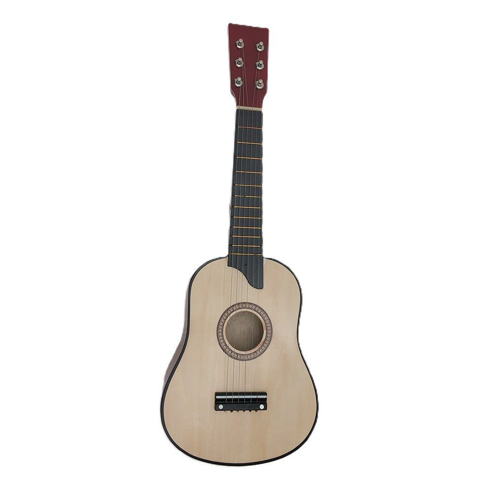 Chitara pentru Copii, Klevo, din Lemn si Plastic, pentru Incepatori, 63.5 x 22 x 5.8 cm, Bej