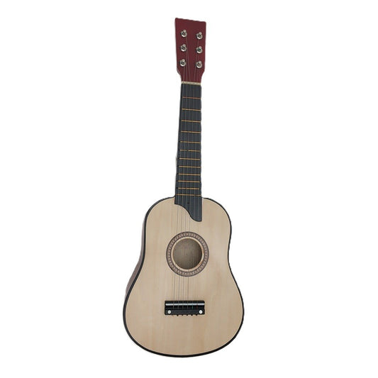 Chitara pentru Copii, Klevo, din Lemn si Plastic, pentru Incepatori, 63.5 x 22 x 5.8 cm, Bej