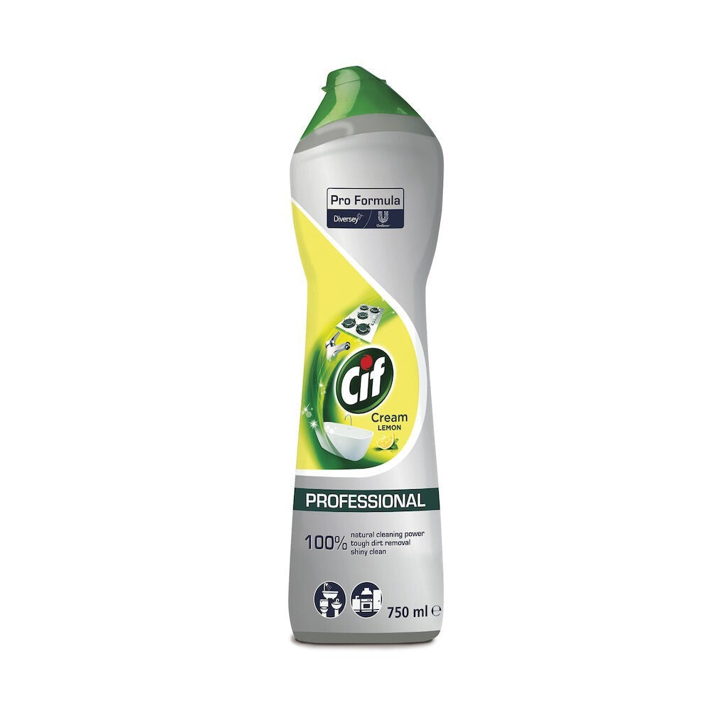 CIF Professional Cream Lemon – Crema de Curatare Non-Abraziva cu Lamaie 0.75 L
