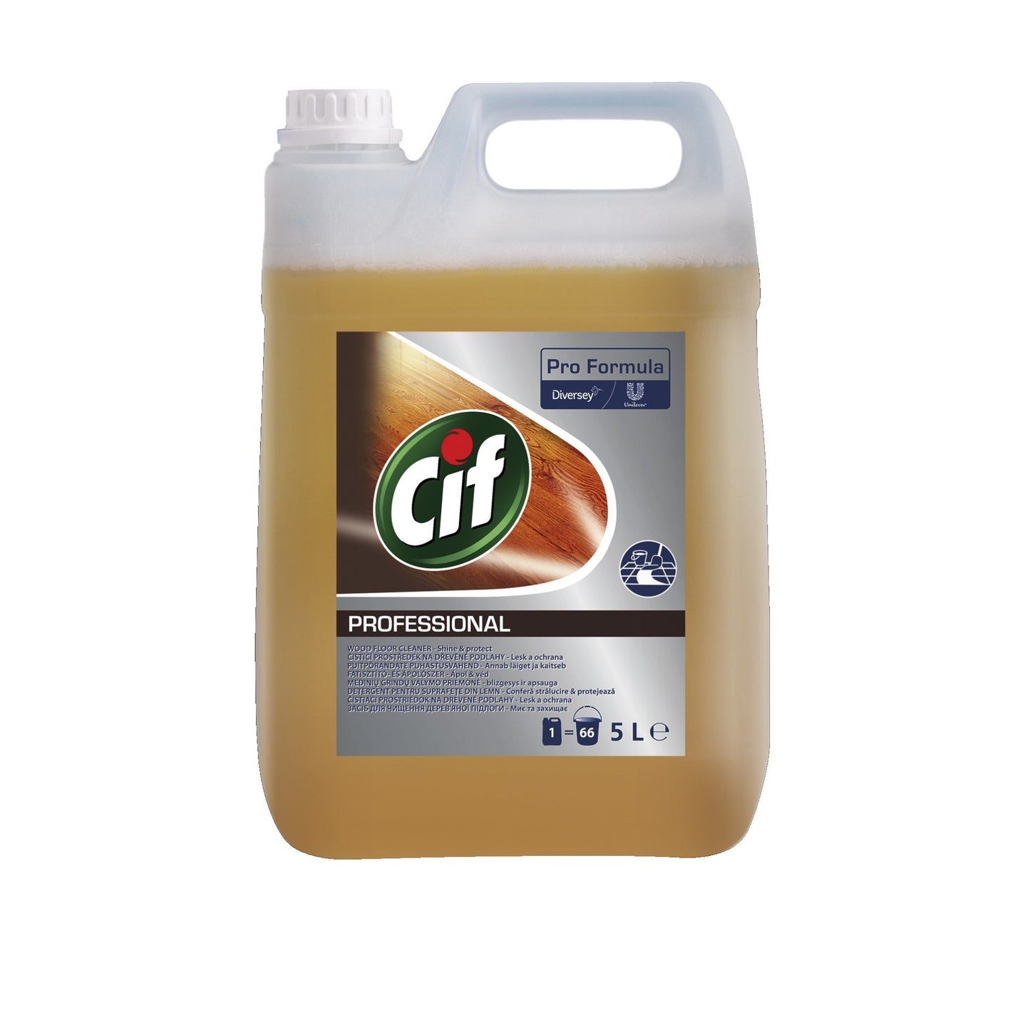 CIF Professional Wood Floor Cleaner – Detergent pentru Pardoseli din Lemn 5 L