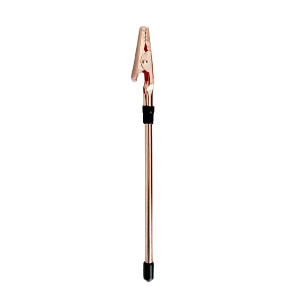 Clema mini pentru fixarea bijuteriilor, Klevo, din Metal, Ajutor pentru Bratari, Incuietori, Fermoare, Ajustare, Clema pentru Gura, 15.5 cm, Auriu Rose