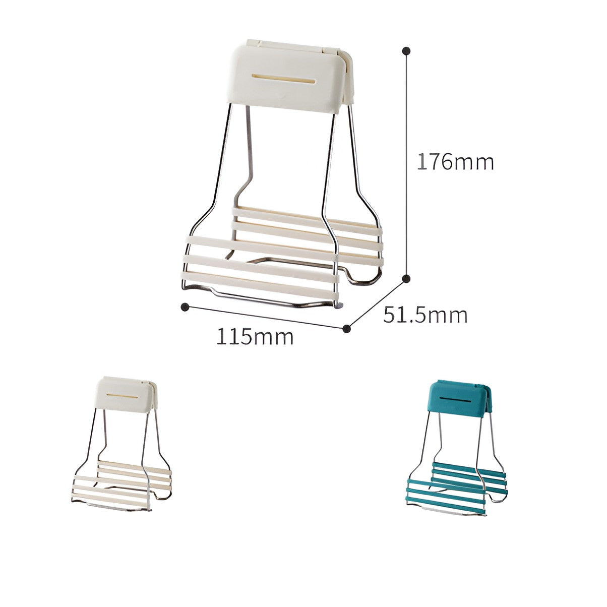 Clema pentru Boluri, Klevo, Anti-Alunecare, din Silicon, de Uz Casnic, Rezistent la Temperaturi Inalte, 17.6x11.5x5.15cm, Gri