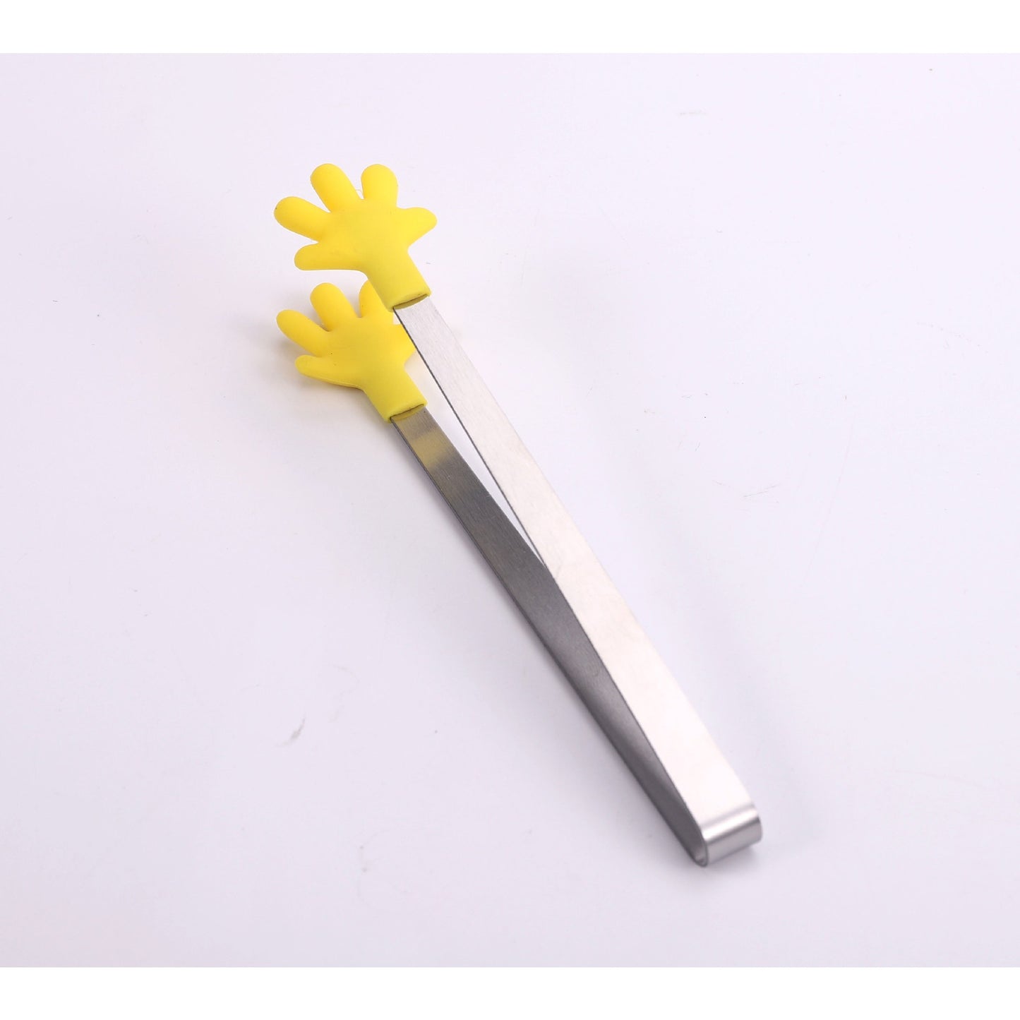 Cleste Creativ pentru Mancare, Klevo, Model Manute din Silicon, 14.5x3 cm, Rezistent la Temperaturi Inalte si Coroziune, Galben