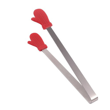 Cleste Creativ pentru Mancare, Klevo, Model Manusi din Silicon, 14.5x3 cm, Rezistent la Temperaturi Inalte si Coroziune, Rosu