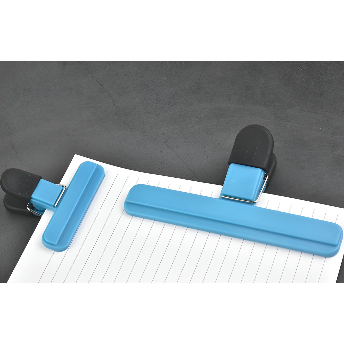Cleste Multifunctional pentru Sigilarea Pungilor, Klevo, din Plastic, Mentine Alimentele Proaspete, 7x6.5 cm, Albastru
