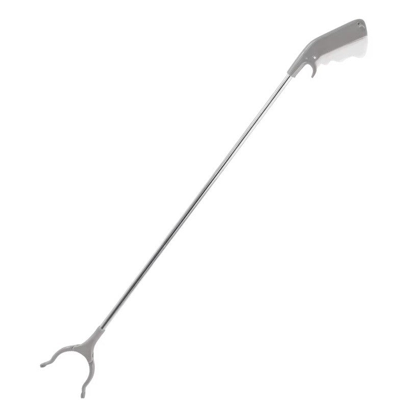 Cleste pentru Colectarea Deseurilor, Klevo, din Metal si Plastic, 96.5 cm, Fara Maini Murdare, Gri