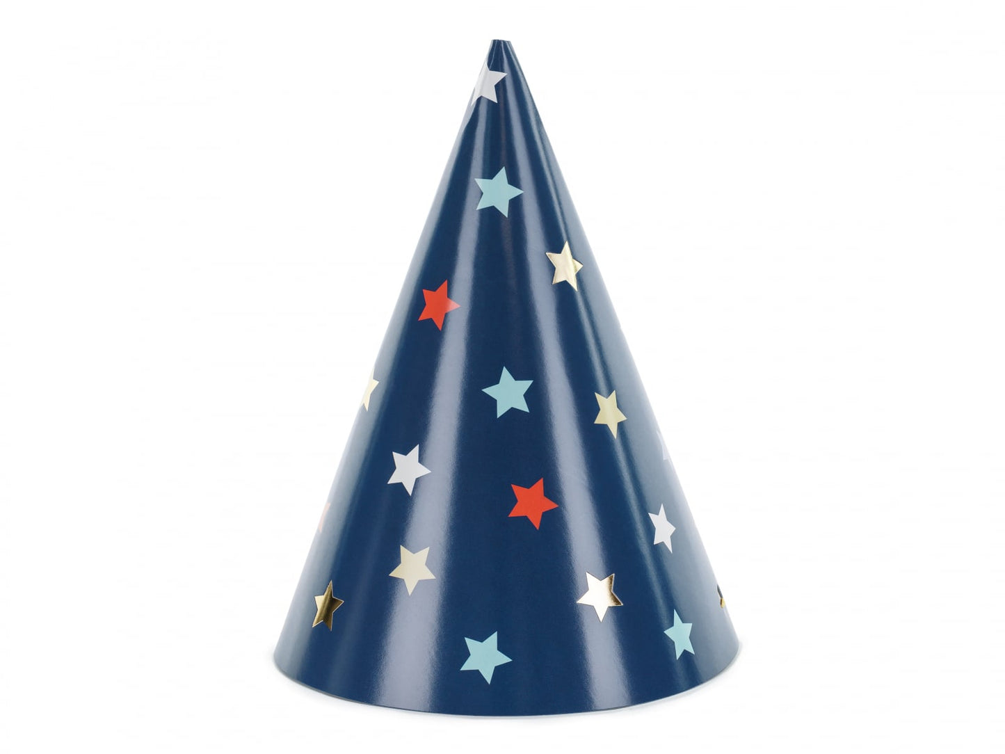 Coifuri de petrecere cu stele, 16 cm, mix (6 buc. / 1 pachet)