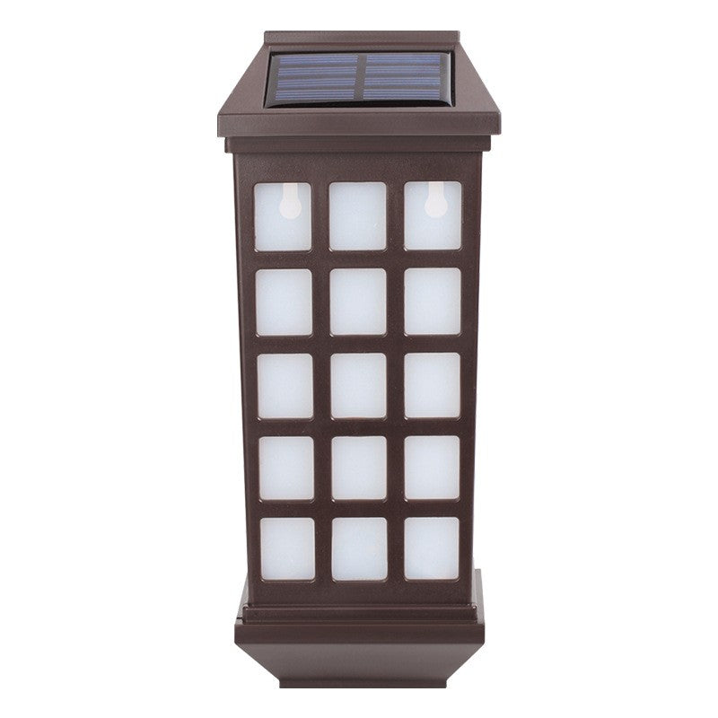 Lampa solara LED tip Felinar pentru perete Klevo, 23 x 9 cm, 1.2V, ABS, 600mAh, rezistent la apa, alb rece