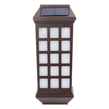 Lampa solara LED tip Felinar pentru perete Klevo, 23 x 9 cm, 1.2V, ABS, 600mAh, rezistent la apa, alb rece