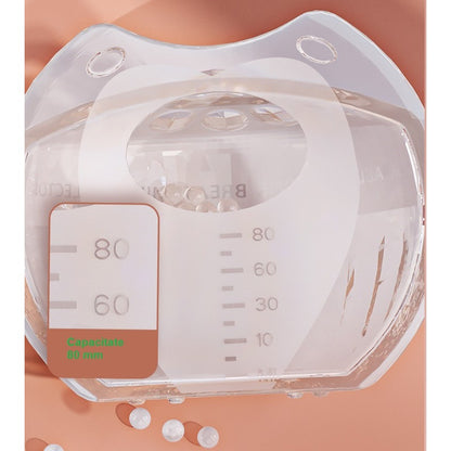Colector de Lapte Matern, Klevo, din Silicon Safety, Anti-debordare, 80 ml, Transparent