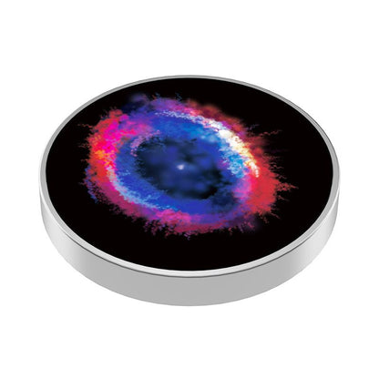 Spinner Giroscopic Metalic, Klevo, Jucarie Rotativa Anti-stres, Otel Inoxidabil, 3.8 x 0.6 cm, Efect Optic Galaxie, Model Galaxy in Eridanus