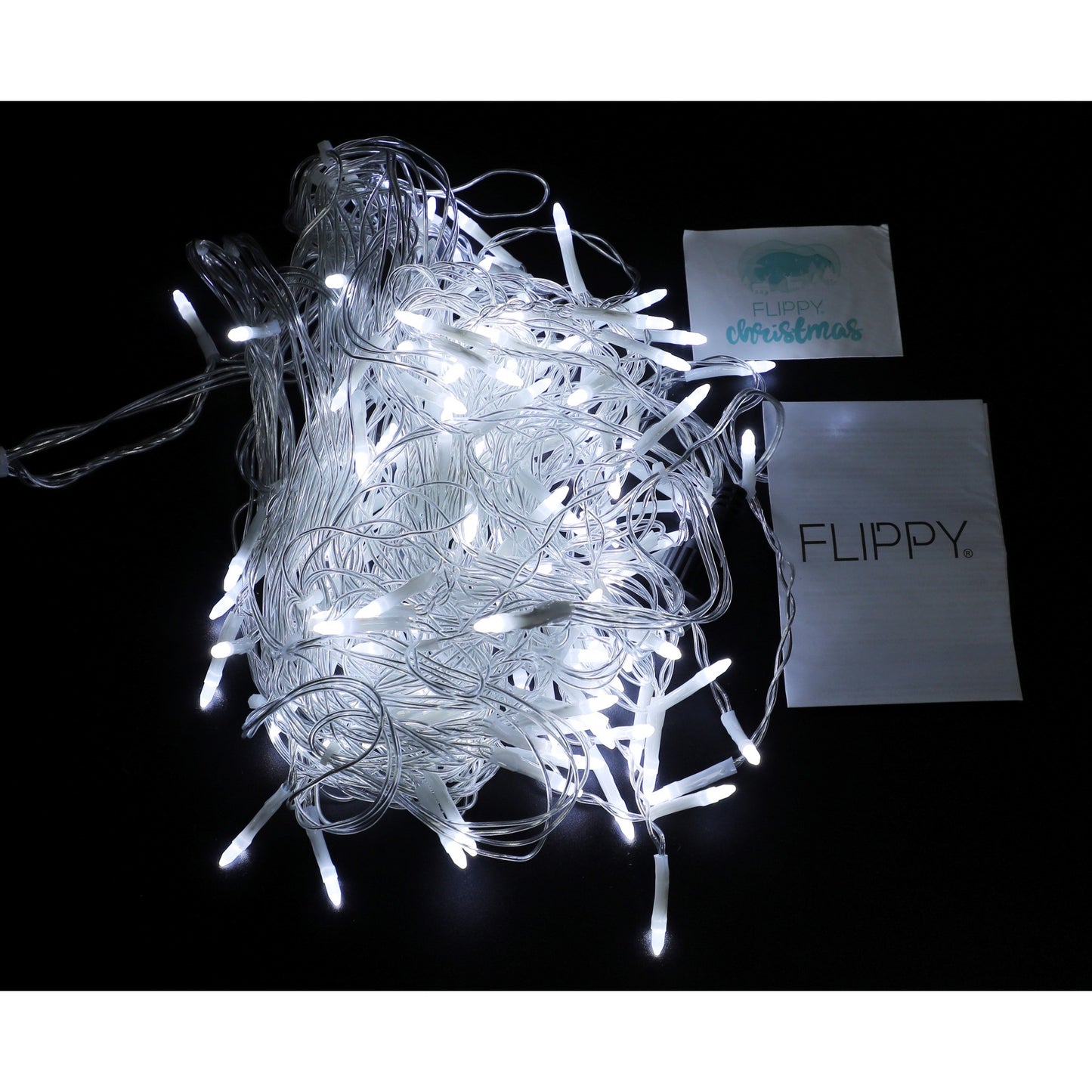 Componenta Instalatie de Craciun Klevo® Tip Franjuri, 8 jocuri de lumini Sectiune 5 m, 143 LED-uri, Interconectabila, Fir Transparent, Alb Rece, Nu contine Transformator !