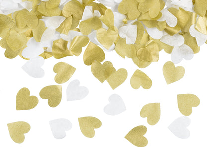 Confetti aruncate manual cu inimi, mix, 35 cm