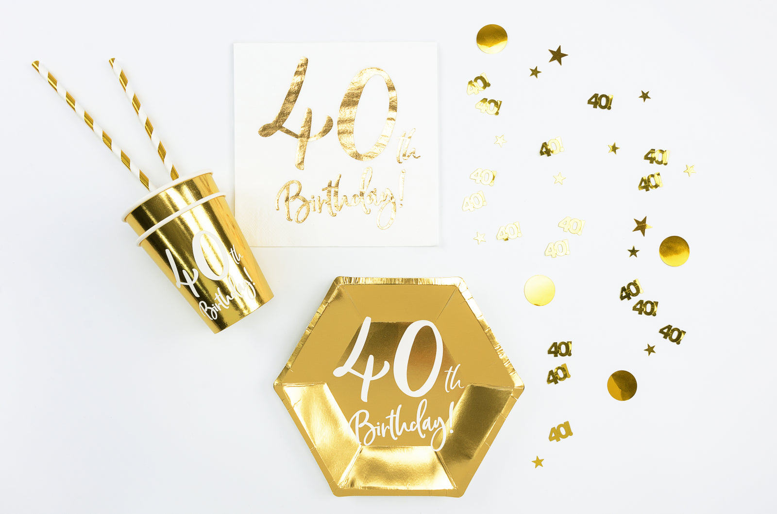 Confetti metalic, numărul 40, 15g
