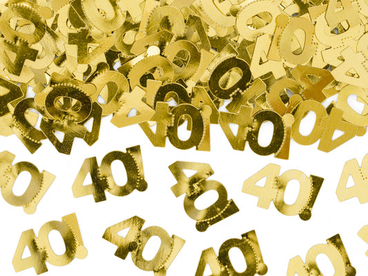 Confetti metalic, numărul 40, 15g