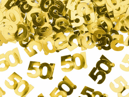 Confetti metalic, numărul 50, 15g
