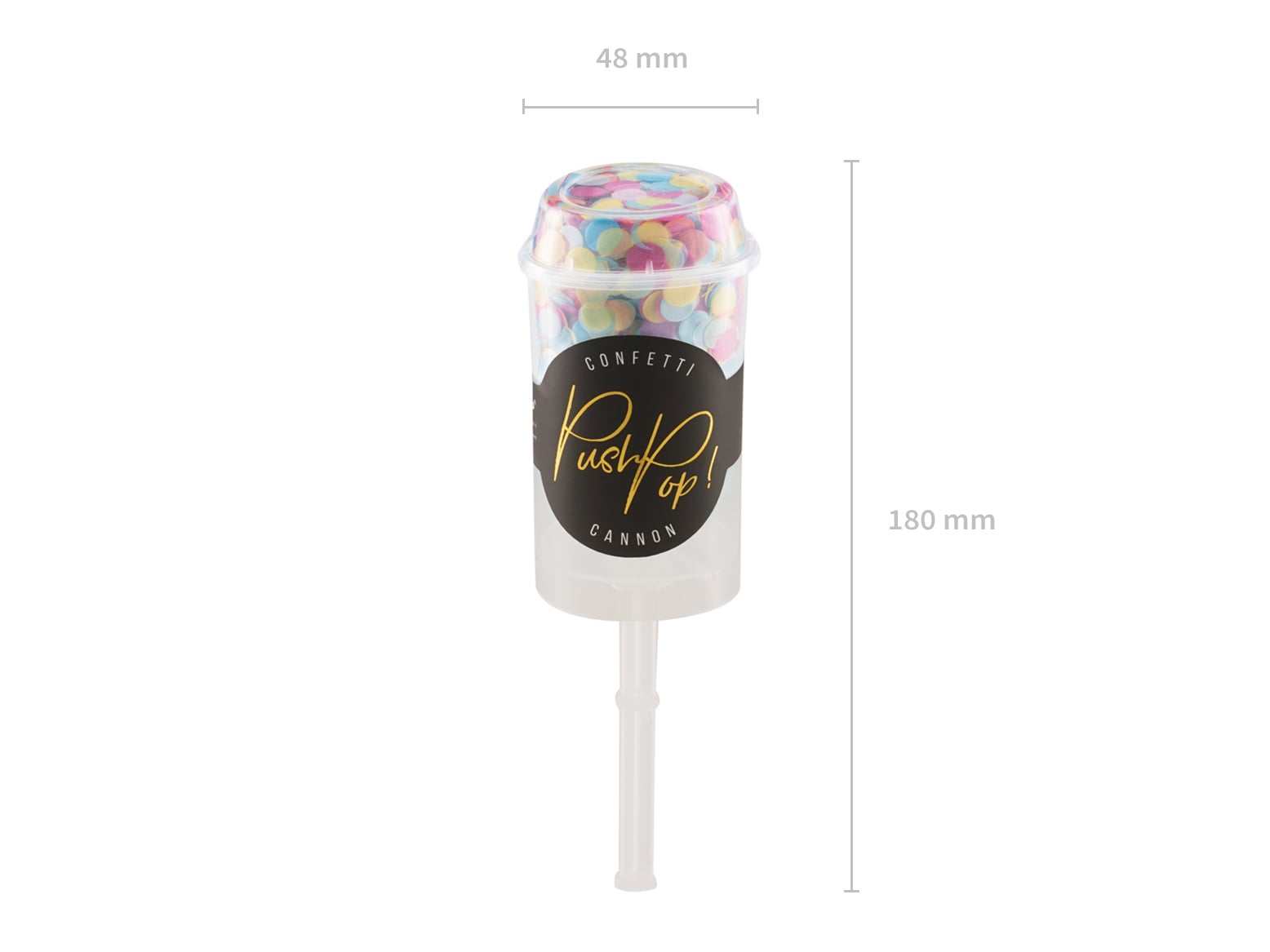 Confetti push pop, mix