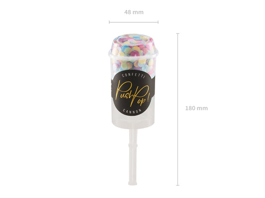 Confetti push pop, mix