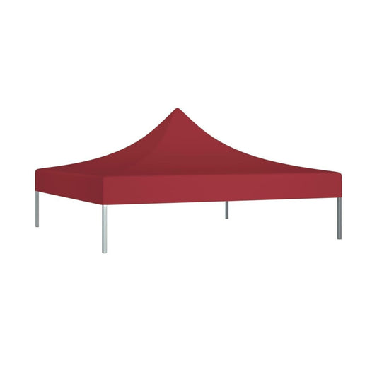 Copertina pentru Pavilion, Klevo, Acoperis Cort, Pliabil, Copertina Rezistenta 420D, 185 g/m2, Protectie Ideala la Soare si Ploaie, 3 x 3 m, Rosu