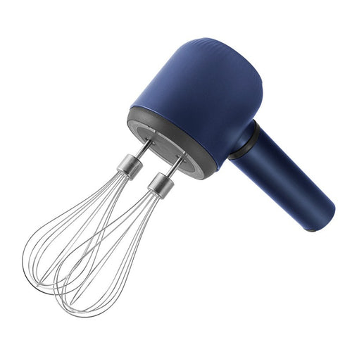 Mixer Electric fara Fir, Klevo, Mixer pentru Oua Smantana Frisca, Maner Plastic, Usor de Utilizat si Depozitat, Cablu TYPE-C, 20 x 8.5 x 14.5 cm, Albastru Inchis