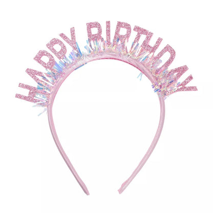 Coronita Decorativa pentru Petreceri, Klevo, Tema Aniversare, Model Happy Birthday, Marime Universala, Rose