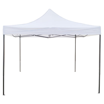 Cort Pavilion Pliabil 3x3m, Klevo, Cadru Metal Pliabil Ranforsat, Acoperis 420D 185 g/m, Polyester Oxford pentru Curte, Gradina, Evenimente, Alb