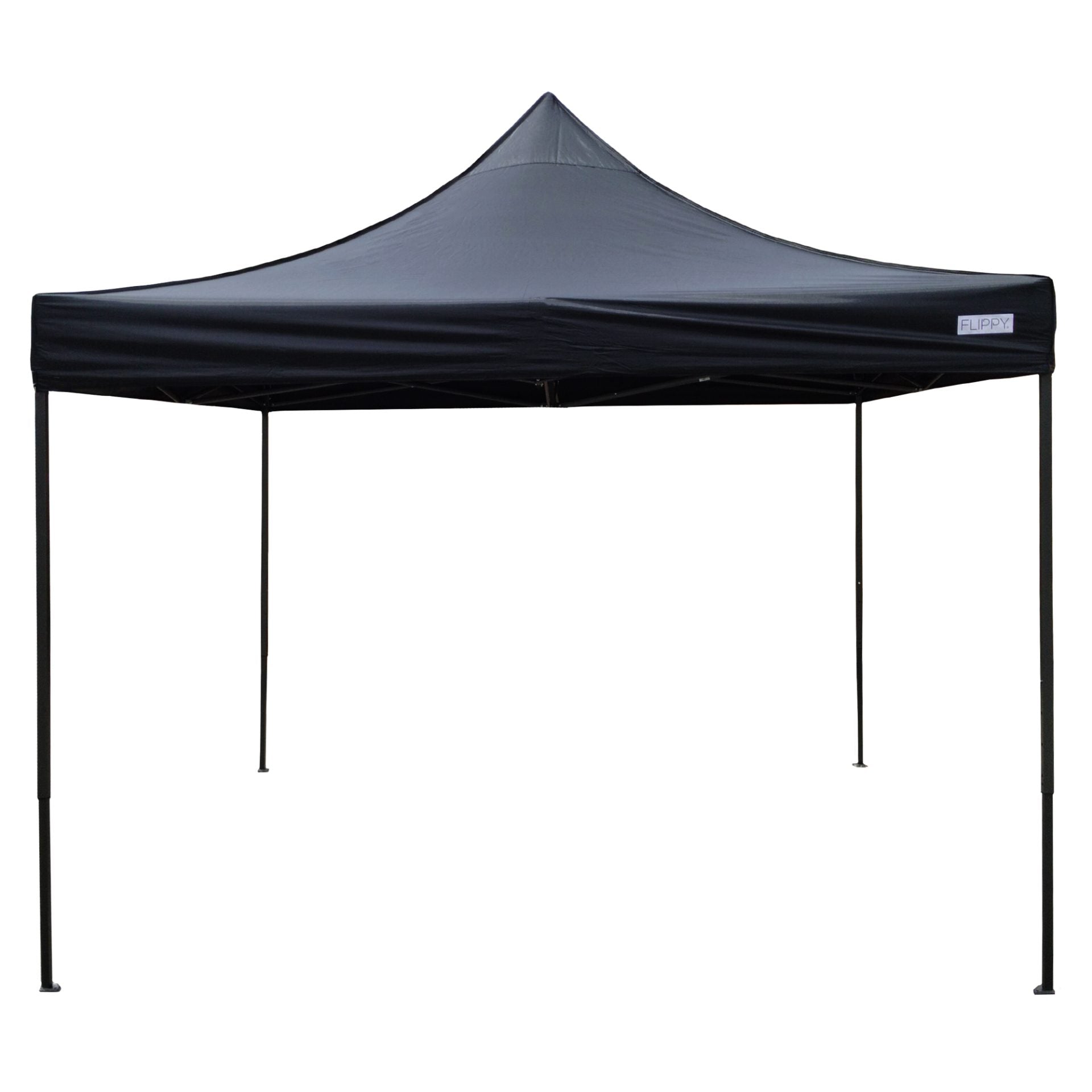 Cort Pavilion Pliabil 3x3m, Klevo, Cadru Metal Pliabil Ranforsat, Acoperis 420D 185 g/m, Polyester Oxford pentru Curte, Gradina, Evenimente, Negru