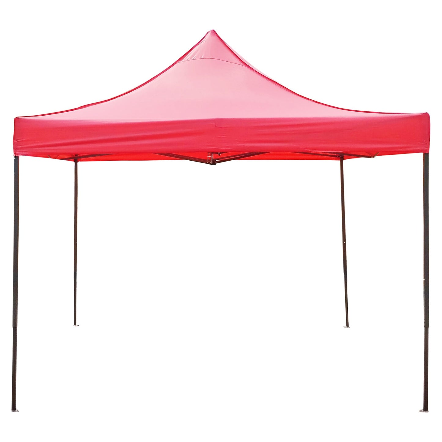 Cort Pavilion Pliabil 3x3m, Klevo, Cadru Metal Pliabil Ranforsat, Acoperis 420D 185 g/m, Polyester Oxford pentru Curte, Gradina, Evenimente, Rosu
