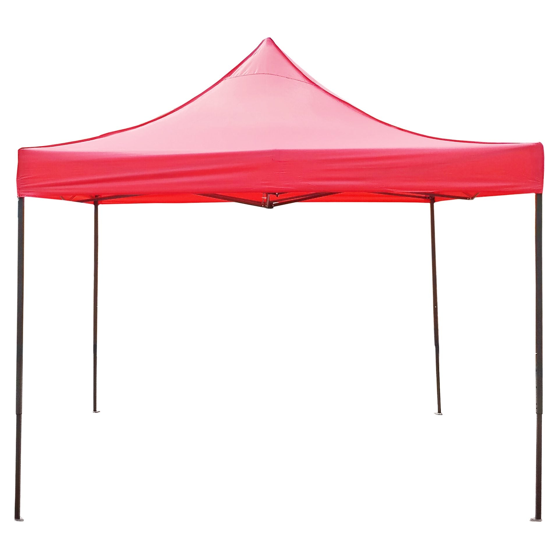 Cort Pavilion Pliabil 3x3m, Klevo, Cadru Metal Pliabil Ranforsat, Acoperis 420D 185 g/m, Polyester Oxford pentru Curte, Gradina, Evenimente, Rosu