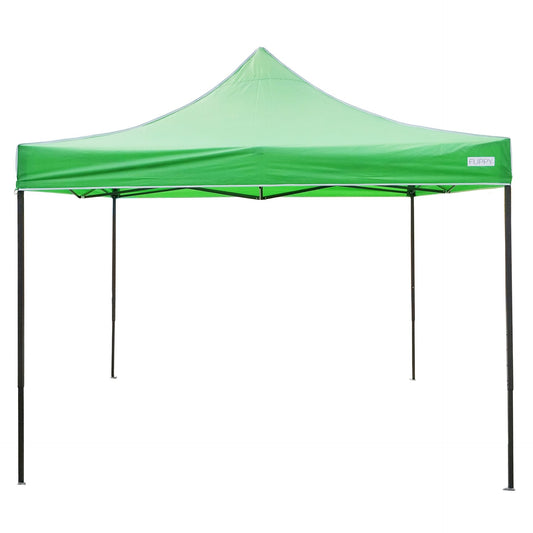 Cort Pavilion Pliabil 3x3m, Klevo, Cadru Metal Pliabil Ranforsat, Acoperis 420D 185 g/m, Polyester Oxford pentru Curte, Gradina, Evenimente,  Verde deschis