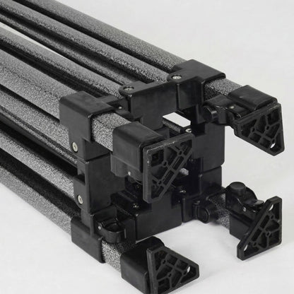 Cort Pavilion 3x3m, Klevo, Cadru Metal Pliabil Ranforsat, Acoperis 420D 280gram/mg PVC Polyester Oxford pentru Curte, Gradina, Evenimente, Alb