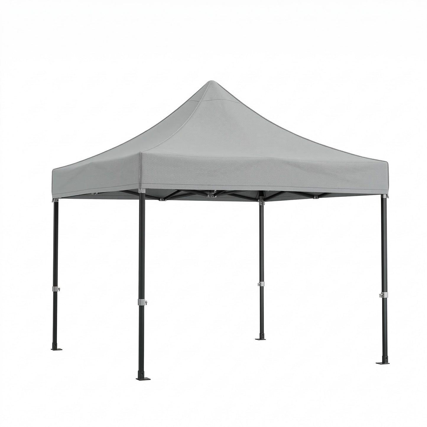 Cort Pavilion 3x3m, Klevo, Cadru Metal Pliabil Ranforsat, Acoperis 420D 280gram/mg PVC Polyester Oxford pentru Curte, Gradina, Evenimente, Alb